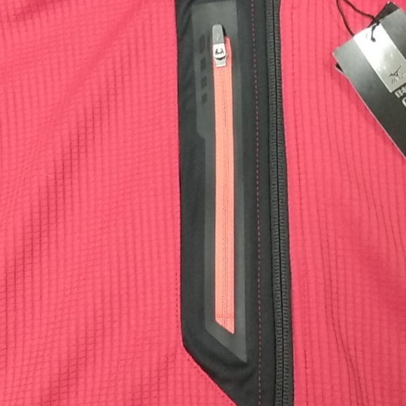 Mizuno Pro Heat Generating Sport Jacket Sm Rd/blk New with Tags - Picture 4 of 8